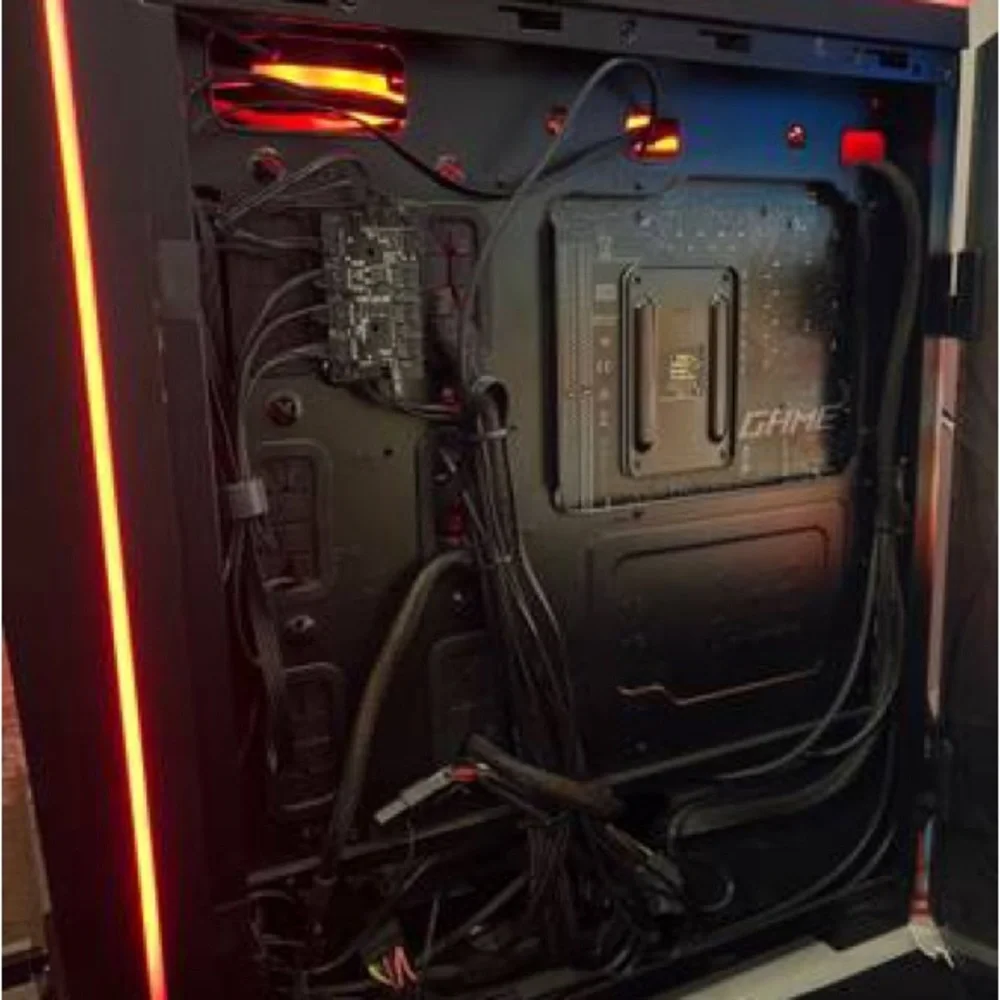 ASUS ROG Gaming PC with Red and Black Accents